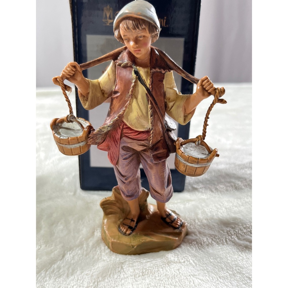 Fontanini Noah Water Carrier 5 Inch Nativity Figurine Italy Roman Inc with Box